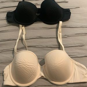 Third Love Bras (black and light beige) 34B1/2